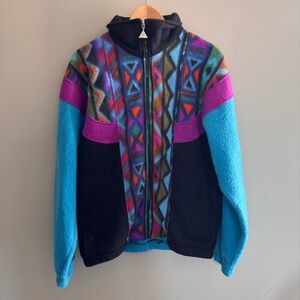 Casual Isle Fleece Coat Vintage 80’s Sweater